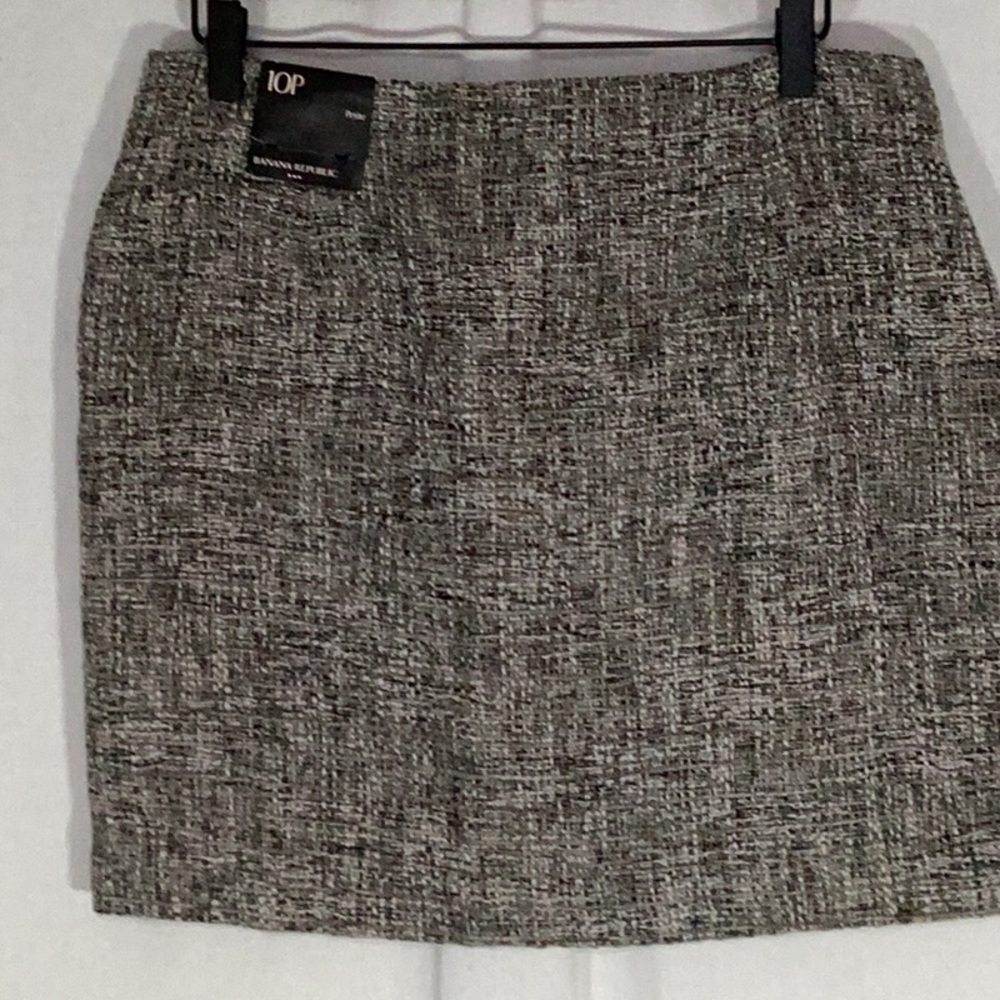Banana Republic Front Zip Tweed Skirt